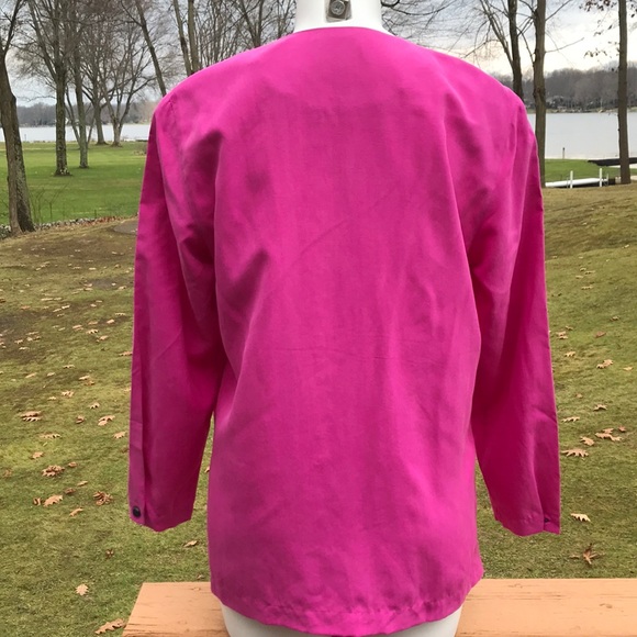 Vintage silk Rafaella blouse M - Picture 3 of 7